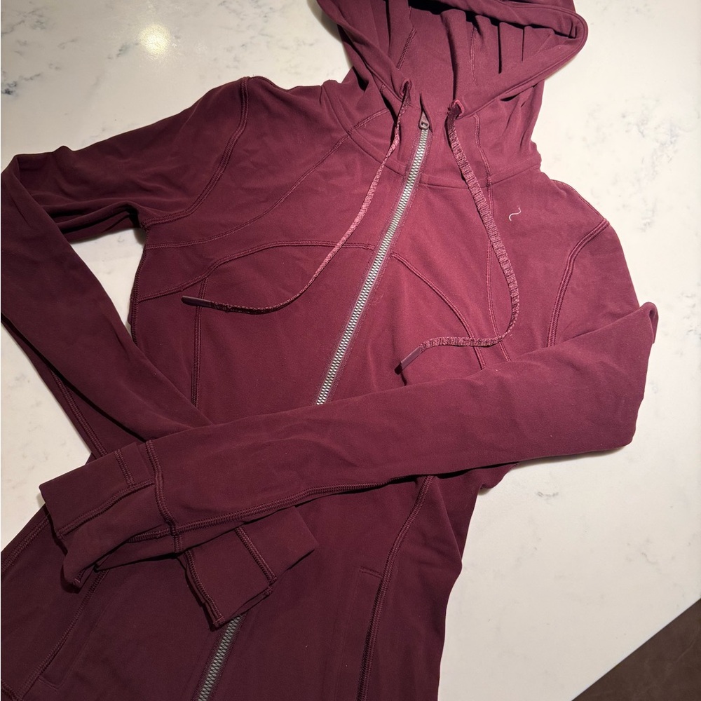 lululemon athletica Burgundy Zip Hoodie